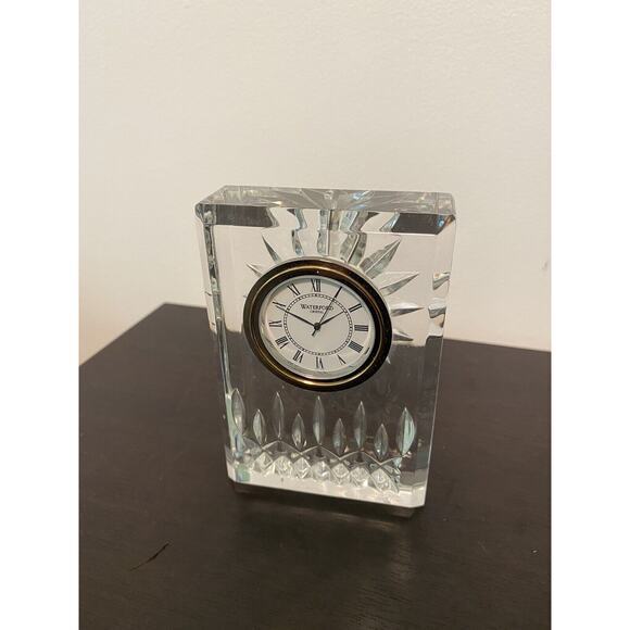 Waterford Lismore Crystal 4.25” Tall Clock - Picture 1 of 3